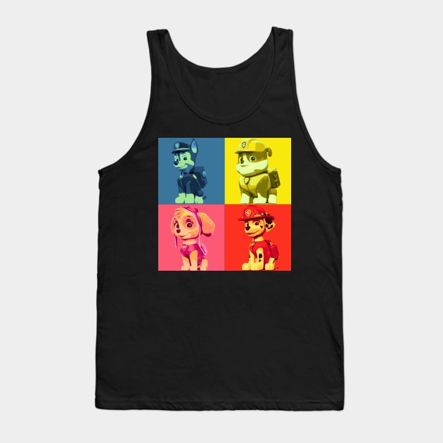 Paw Patrol PopArt Tank Top by DangMan